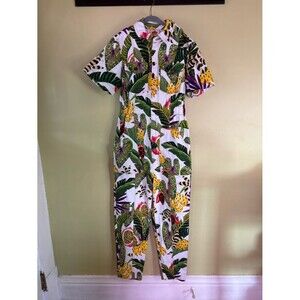 NWT Farm Rio Striped Forest Jumpsuit Size XS